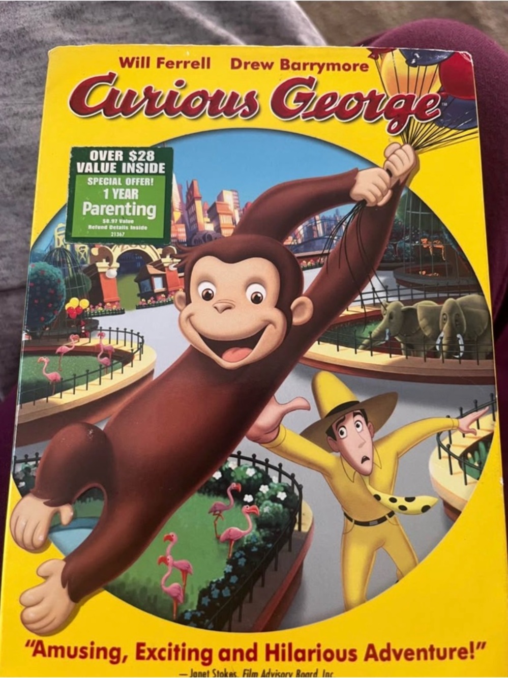 Curious George DVD movie Will Ferrell Drew Barrymore 2006